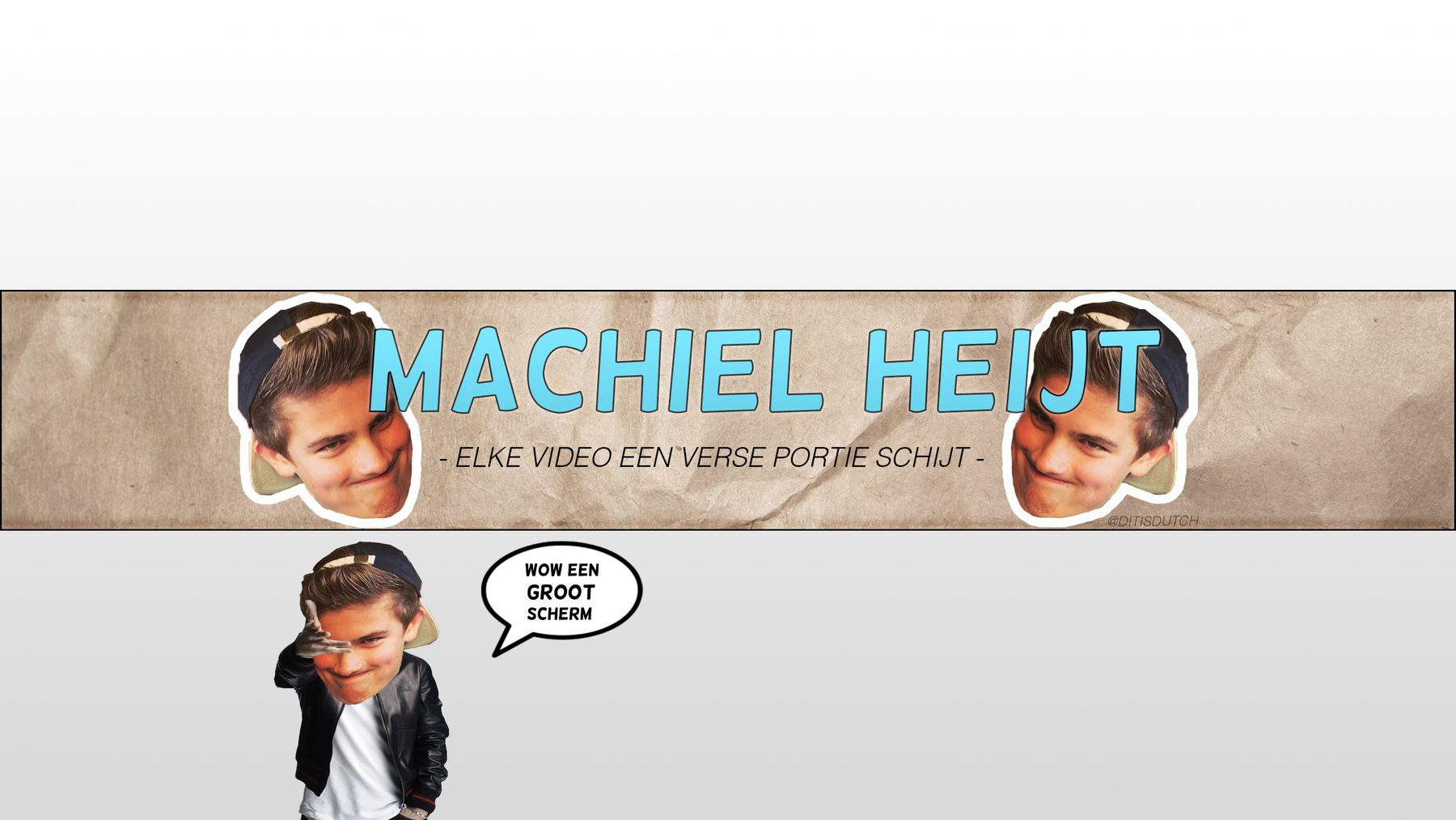 YouTube banner Machiel Heijt